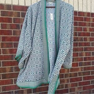 NWT Max Studio Coverup Midi-Caftan Summer Beach Swimsuit Vacation Travel Resort